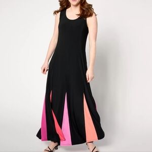Attitudes by Renee Regular Como Jersey Godet Maxi Dress